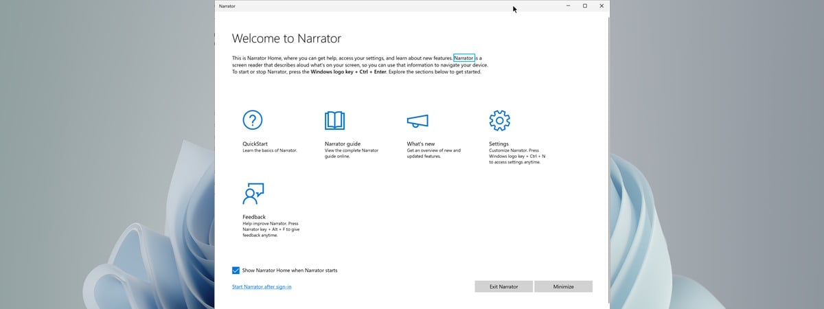How to use and configure the Narrator, Windows’ screen reader