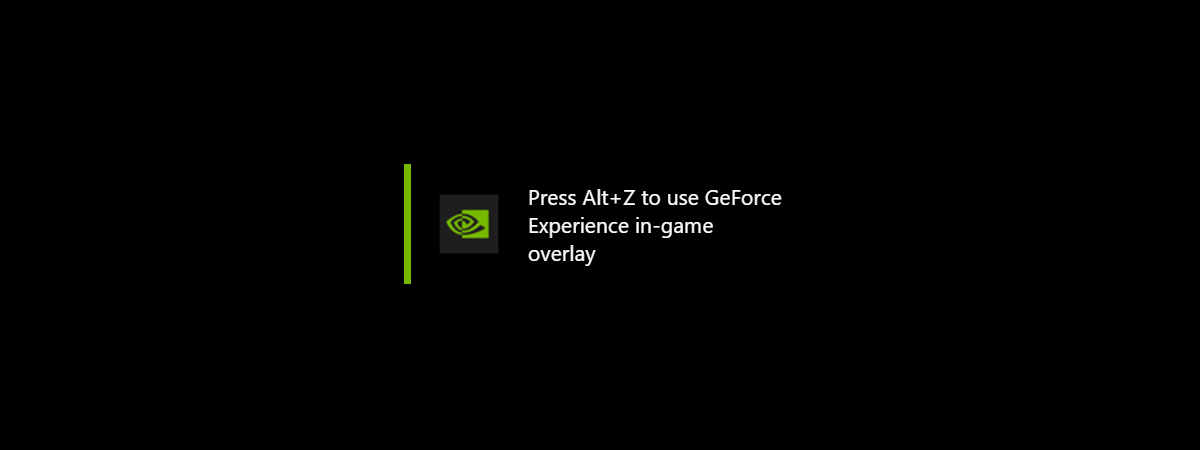 How to turn off the NVIDIA overlay (Alt + Z)