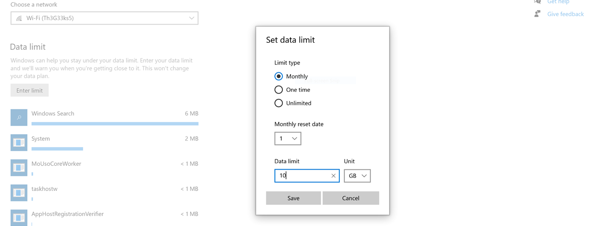 What is, how to enable, and how to turn off a metered connection in Windows 10